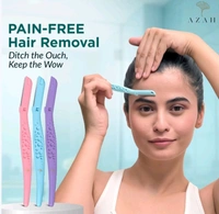 Azah Reusable Face Razor for Women with German Blade - 3 pcs