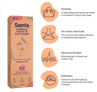 Sanfe Reusable Eyebrow Touch Up Face Razor - 3 pcs