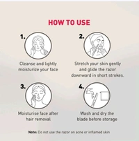 Sirona Blink & Glow Face Razor for Women - 3 pcs