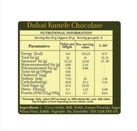 Karachi Bakery Dubai Kunafa Chocolate Bar - 90 g
