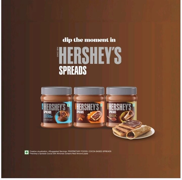 Hershey's Cocoa with Cookies Crunchy Chocolate Spread - 350g