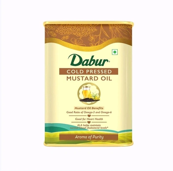 Dabur Cold Pressed Mustard Oil - 3 ltr