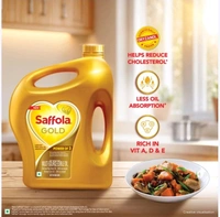 Saffola Gold Corn & Rice Bran Refined Blended Cooking Oil - 2.73 kg