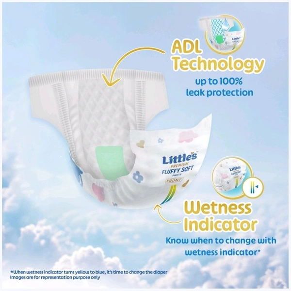 Little's Fluffy Soft Baby Diaper - 42 pcs