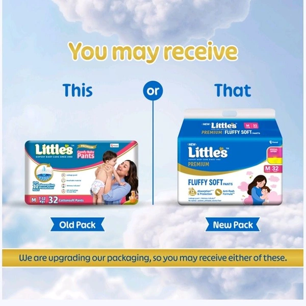 Little's Fluffy Soft Baby Diaper - 72 pcs