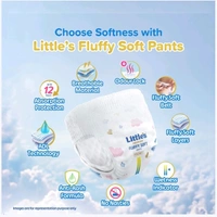 Little's Fluffy Soft Baby Diaper - 72 pcs