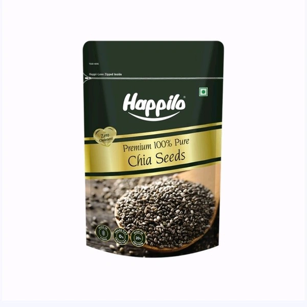 Happilo Premium Raw Authentic Chia Seeds - 200 g