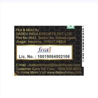 Dadev Raw and Unprocessed Forest Organic Honey - 250 g