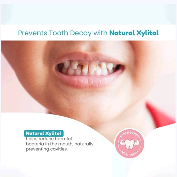 Mother Sparsh Fluoride-Free Kids Toothpaste (with Toothbrush -Strawberry) - 2 pcs