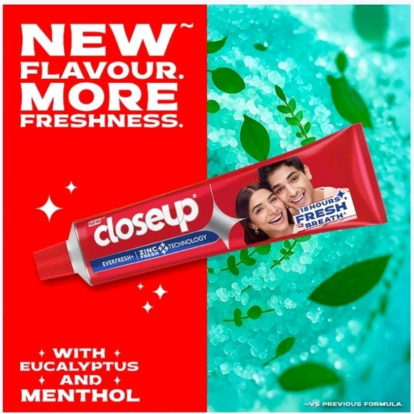 Closeup Gel Toothpaste For Fresh Breath & White Teeth - 4 x 150 g
