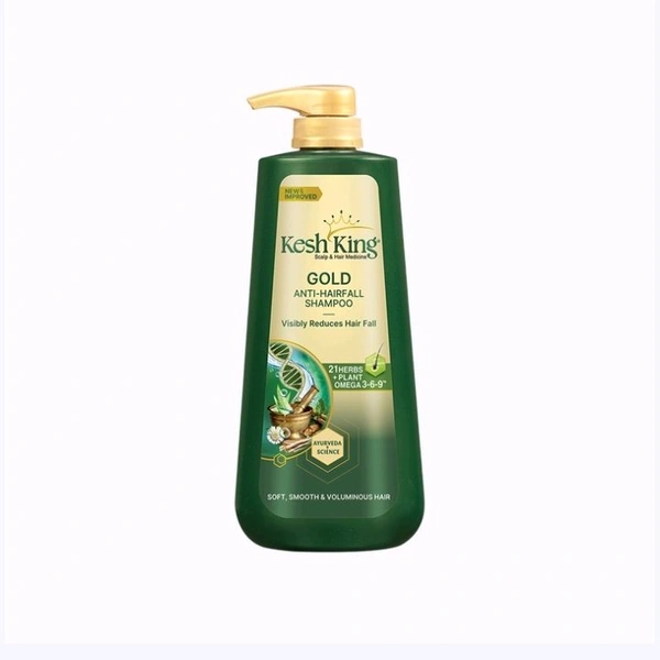 Kesh King Gold Anti-Hairfall Shampoo - Ayurvedic - 600 ml