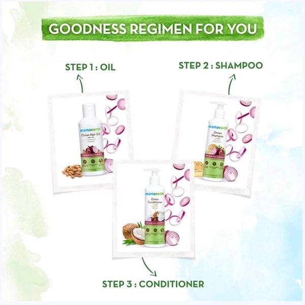 Mamaearth Onion Hair Fall Control Shampoo - 250 ml