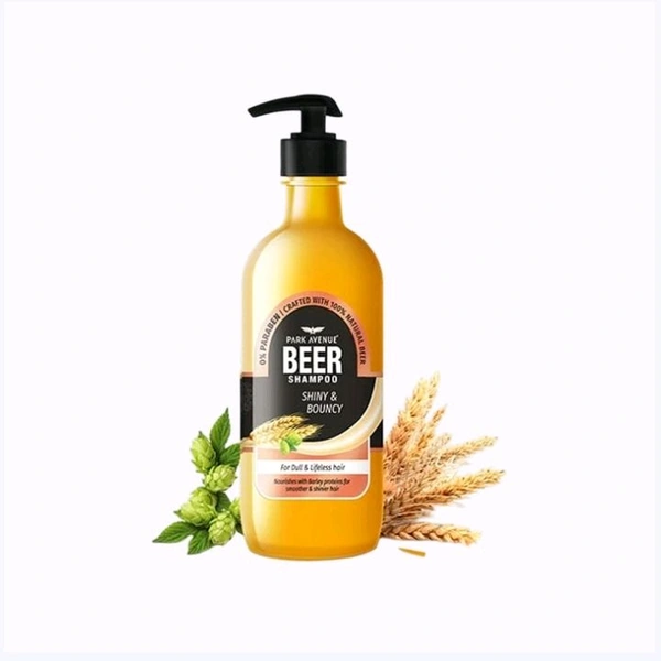 Park Avenue Shiny & Bouncy Beer Shampoo - 650 ml