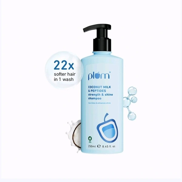 Plum Coconut Milk & Peptides Strength & Shine Shampoo - 250 ml
