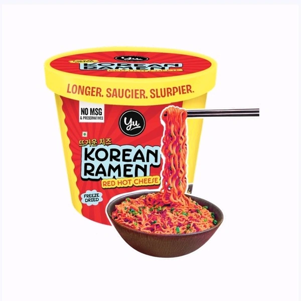 Yu Red Hot Cheese Korean Cup Noodles - 2×80 g