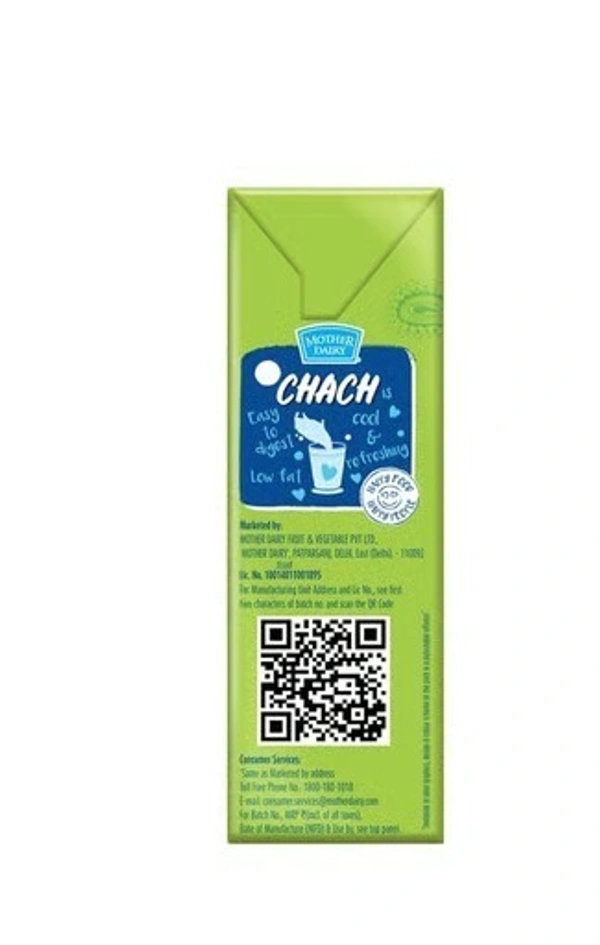 Mother Dairy Spiced Salted Buttermilk - Flavour Salted, 180 ml