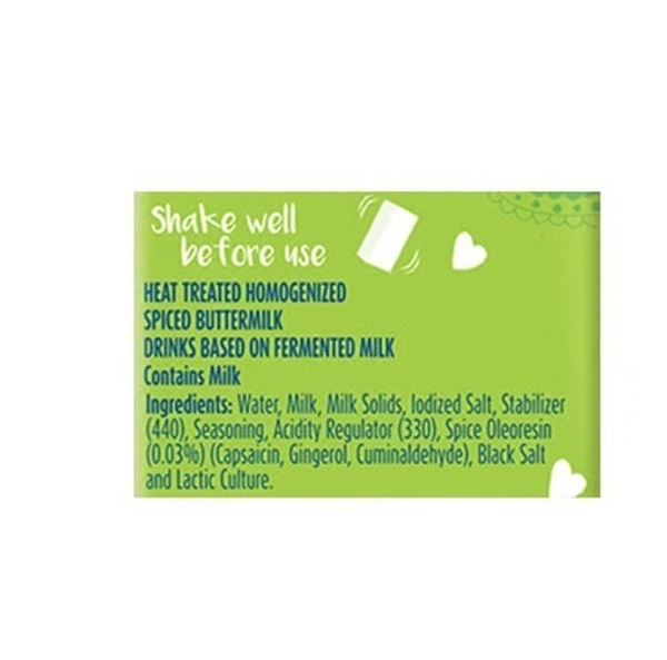 Mother Dairy Spiced Salted Buttermilk - Flavour Salted, 180 ml