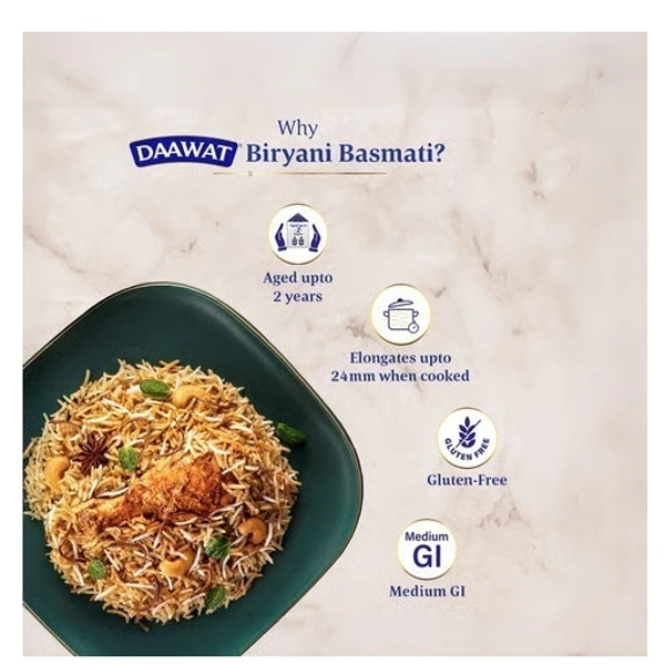 Daawat Biryani Rice (Long Grain) - 1 kg