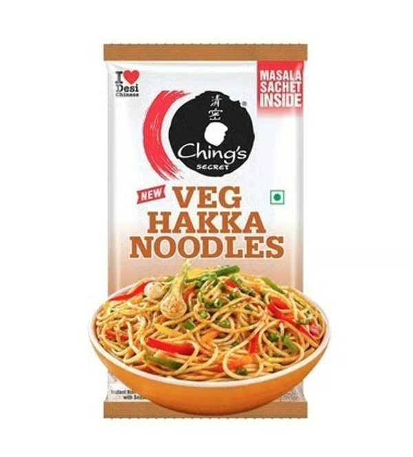 Ching's Secret Hakka Noodles with Masala (Not Fried, Air Dried) - 70 g, Veg Noodles, 140 g