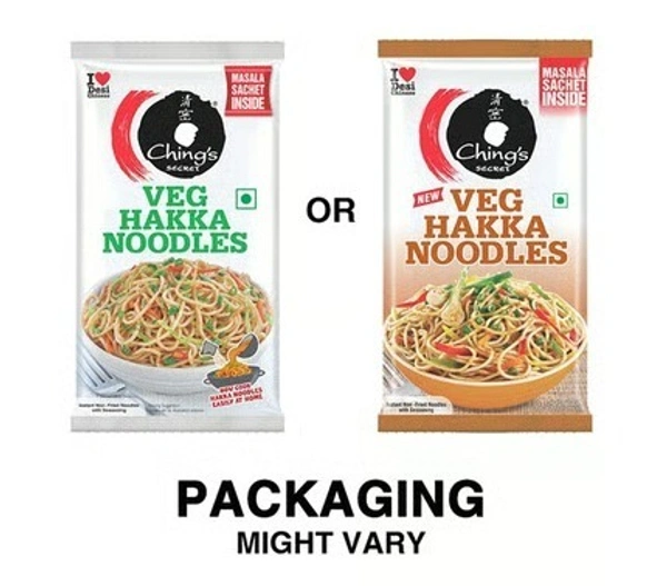 Ching's Secret Hakka Noodles with Masala (Not Fried, Air Dried) - 70 g, Veg Noodles, 140 g