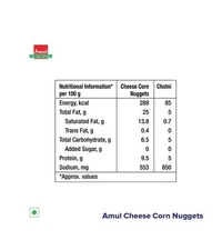 Amul Corn & Cheese Nuggets - Nuggets, 300 g