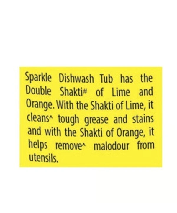 Sparkle Lime & Orange Dishwashing Tub - 600 g