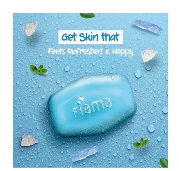 Fiama Men Soap Bar Refreshing Pulse Sea Minerals - All Skin Types, 3 x 125 g