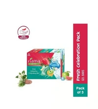 Fiama Celebration Gel Fresh Bathing Soap - Pack of 3 - Unisex, 3 x 125 g
