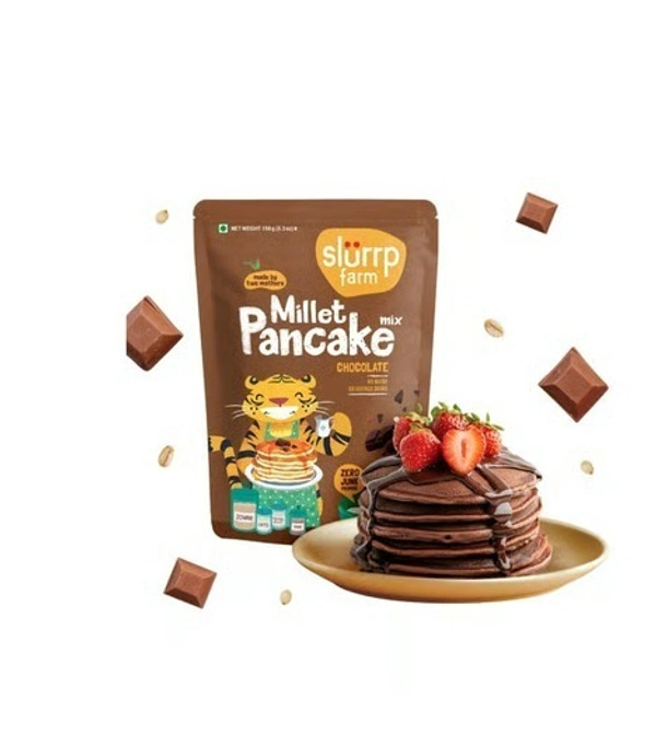 Slurrp Farm Chocolate Pancake Mix - Millet Flour, 150 g