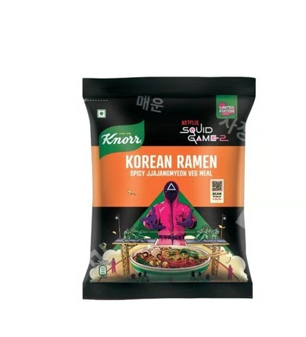 Knorr Korean Ramen Spicy Jjajangmyeon Flavoured Instant Noodles - 110g
