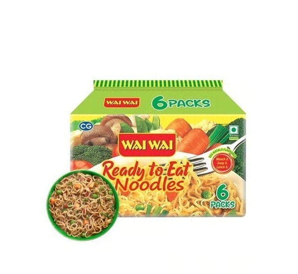 Wai Wai Ready To Eat Veg Masala Flavoured Noodles - 420G