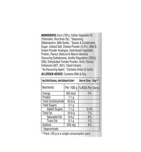 Doritos Cheese Nachos - Baked Snacks, 71 g