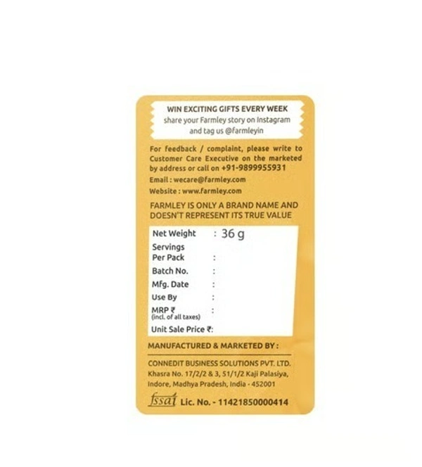 Farmley Classic Salted & Roasted Flavoured Cashew - 36 g