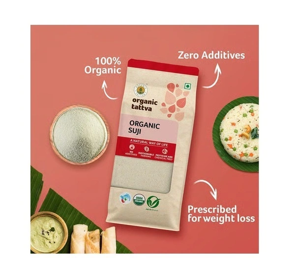Organic Tattva Organic Sooji - Organic Suji, 500 g
