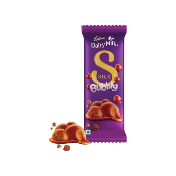 Cadbury Dairy Milk Silk Bubbly Small Milk Chocolate Bar - 112g