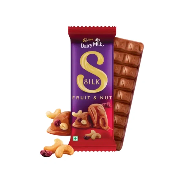 Cadbury Dairy Milk Silk Fruit & Nut Small Milk Chocolate Bar - 129g