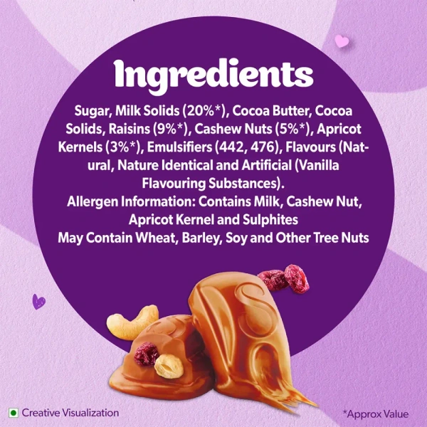 Cadbury Dairy Milk Silk Fruit & Nut Small Milk Chocolate Bar - 129g