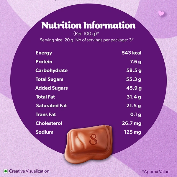 Cadbury Dairy Milk Silk Chocolate Bar - 60g