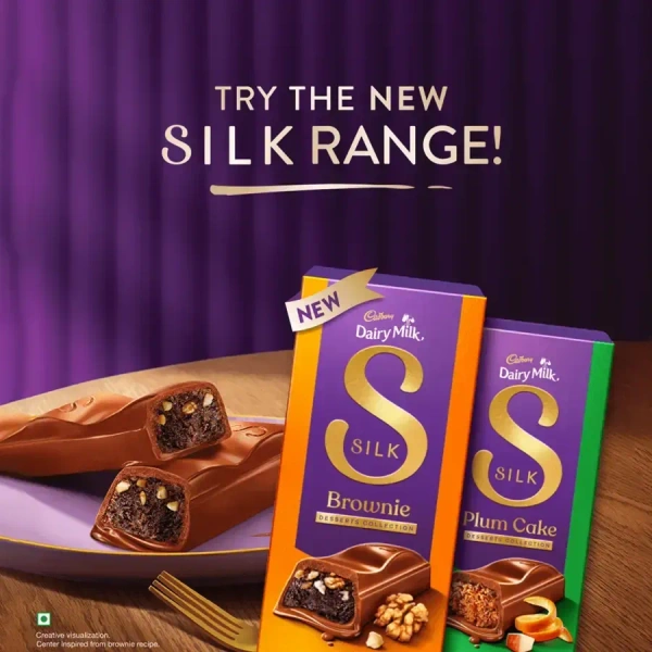 Cadbury Dairy Milk Silk Desserts Plum Cake Milk Chocolate Bar, 70 g - 70g