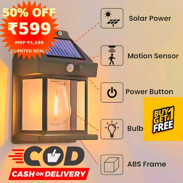 Solar Glow Pro 🌞💡[Buy 1 Get 1 FREE – Just ₹599/-!] ✅ COD AVAILABLE