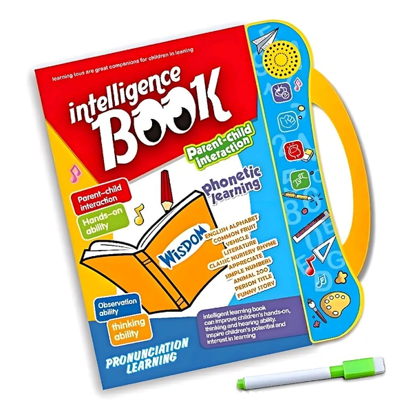 📚 Intelligence Book – Interactive Learning for Smart Kids 🎶🌈