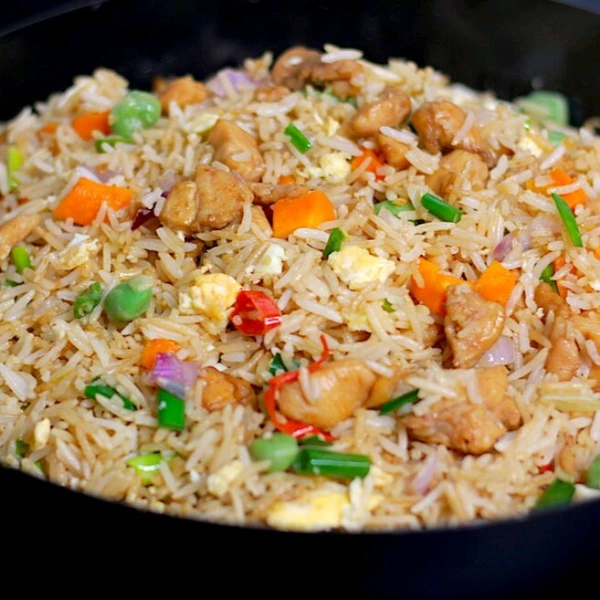 Double Egg Chicken Rice 