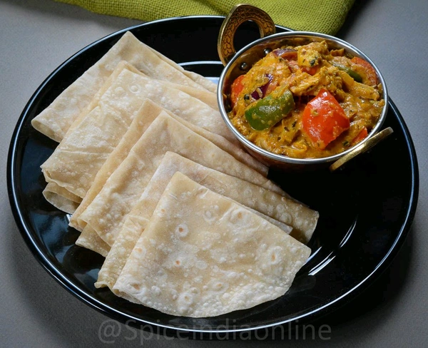 2 Rumali Roti  With Aloo Curry 