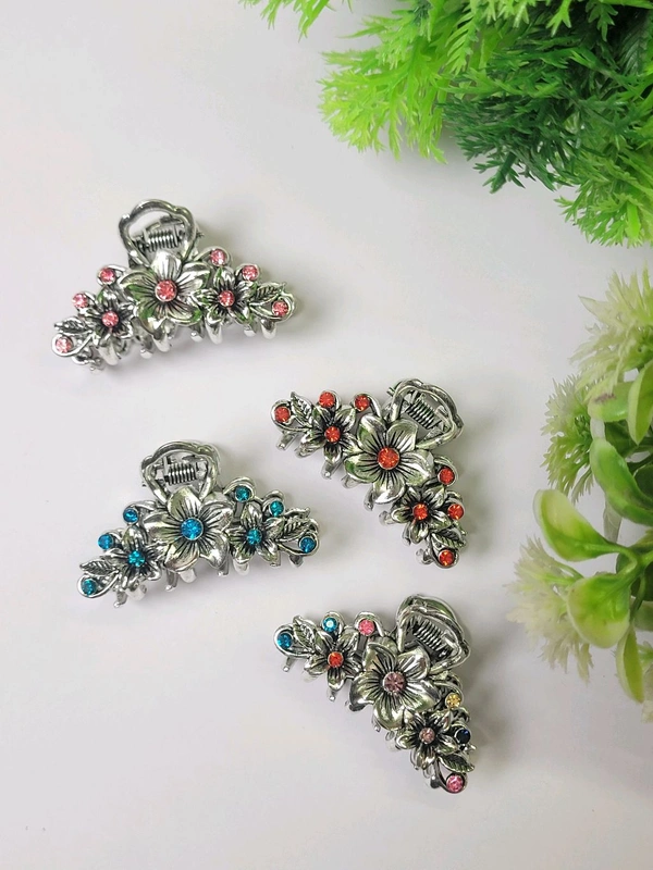 Black Silver Metal Clip