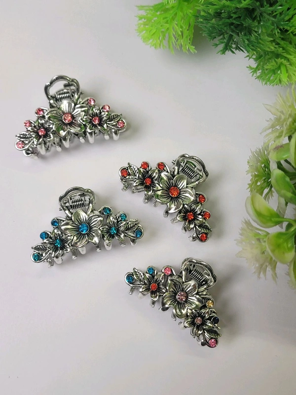 Black Silver Metal Clip