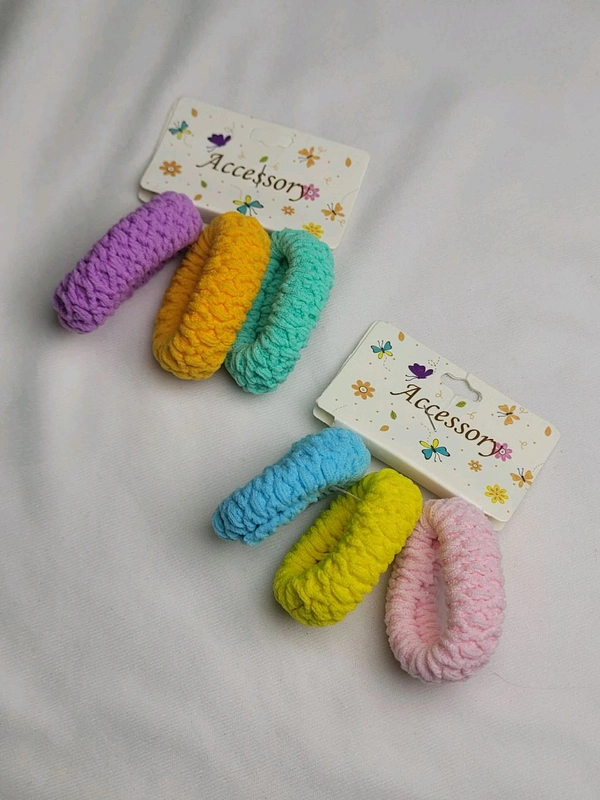 Set Of 3 Multi Color Hair Bands