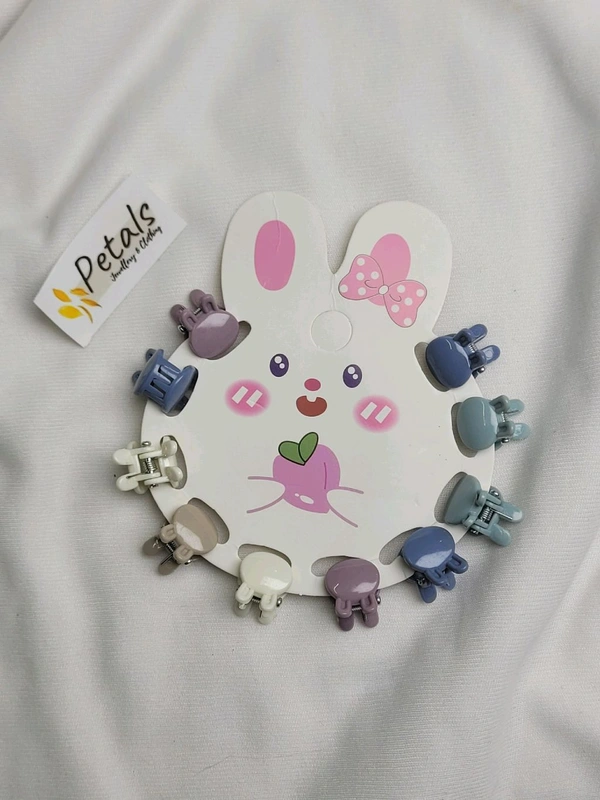 Kids Small Clips 1 Sheet Crown Or Flower Or Bunny