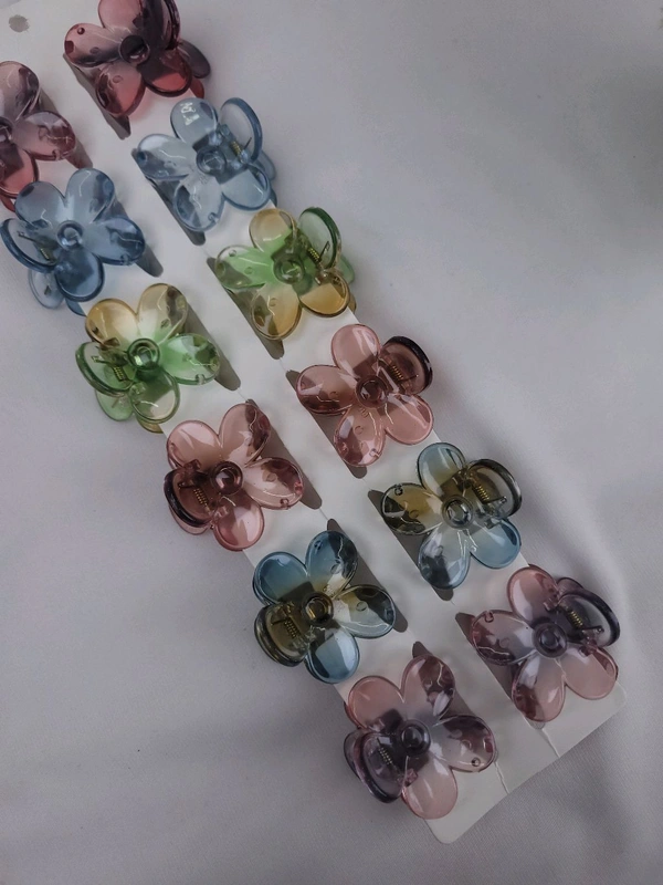  Flower Clip Glossy Model 1Pc