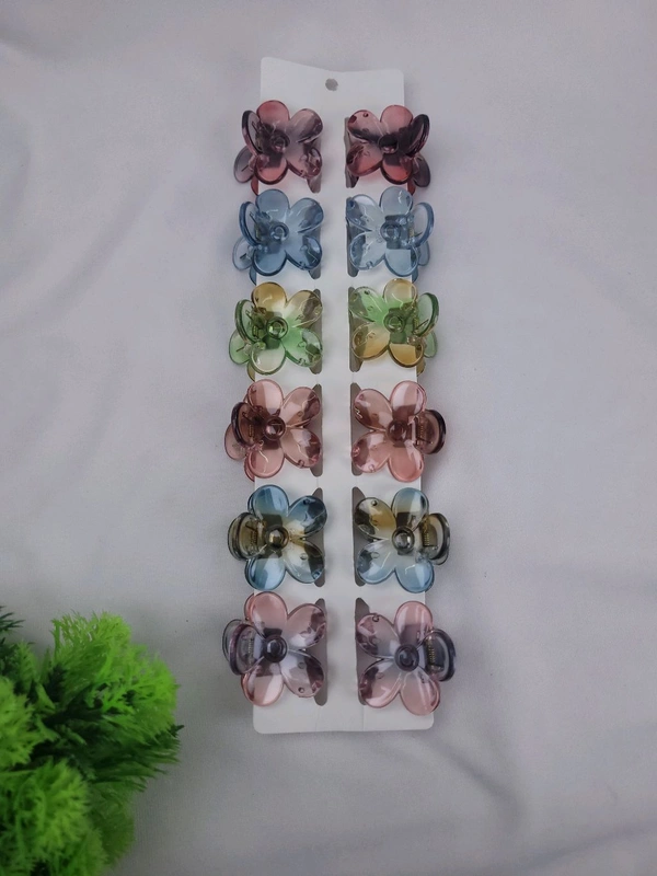  Flower Clip Glossy Model 1Pc