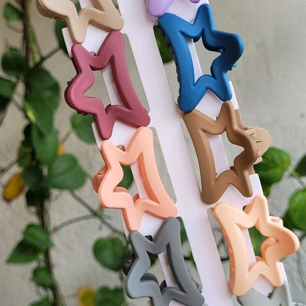 Star Shape Matte Clip 1Pc - P1070